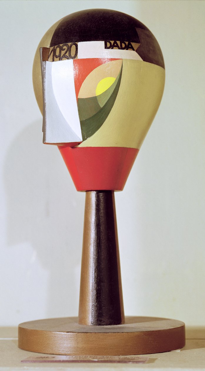 ದಾದಾ ಹೆಡ್, 1920 (ಬಣ್ಣದ ಮರ) ಟರ್ಕಿ by Sophie Taeuber Arp