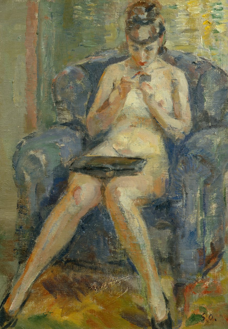 Tuvalet, 20. yüzyıl (resim) by Soren Onsager