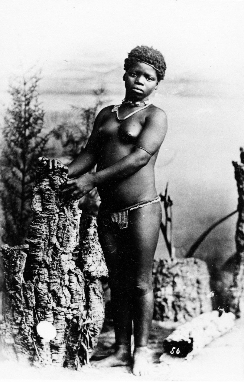 Lulu, bir Intombi Zulu Kızı, 1895 dolayları by South African Photographer