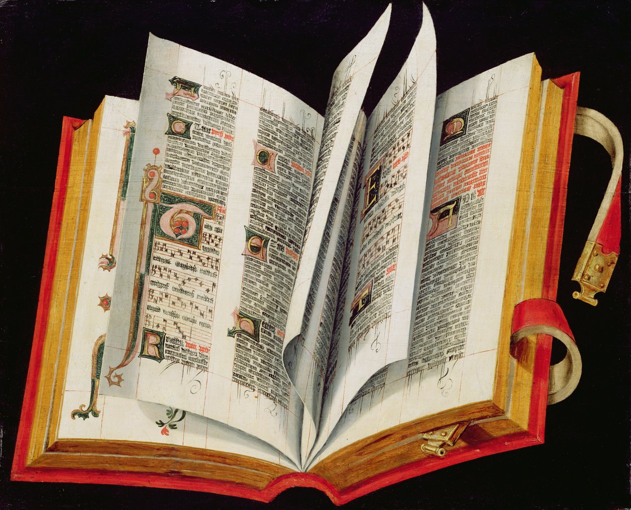 Bir Liturjik Kitap (ıhlamur ağacı üzerine yağ) by after German School