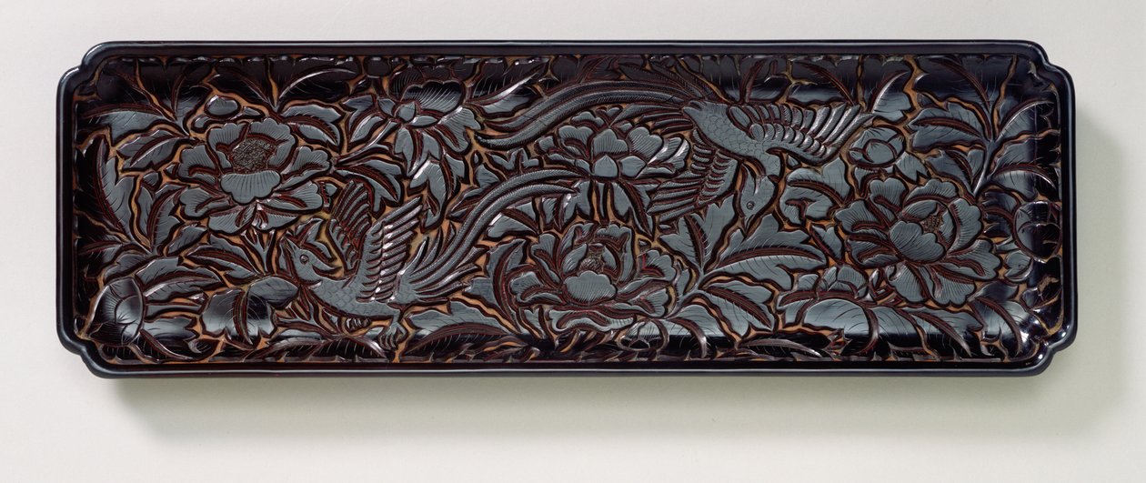 Oyma Tepsi (cilalı ahşap) by Southern Song Dynasty Chinese School