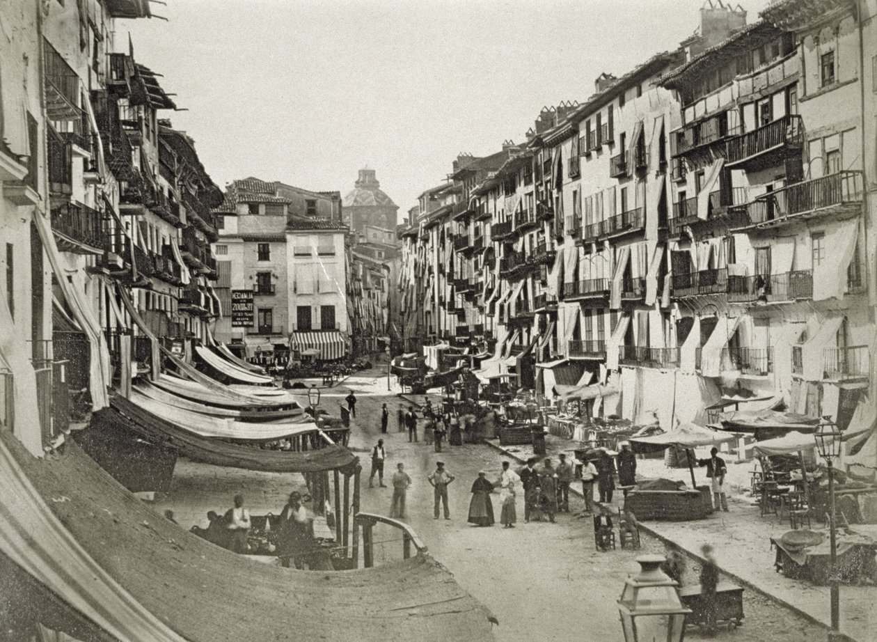Barselona sokak sahnesi, c.1880