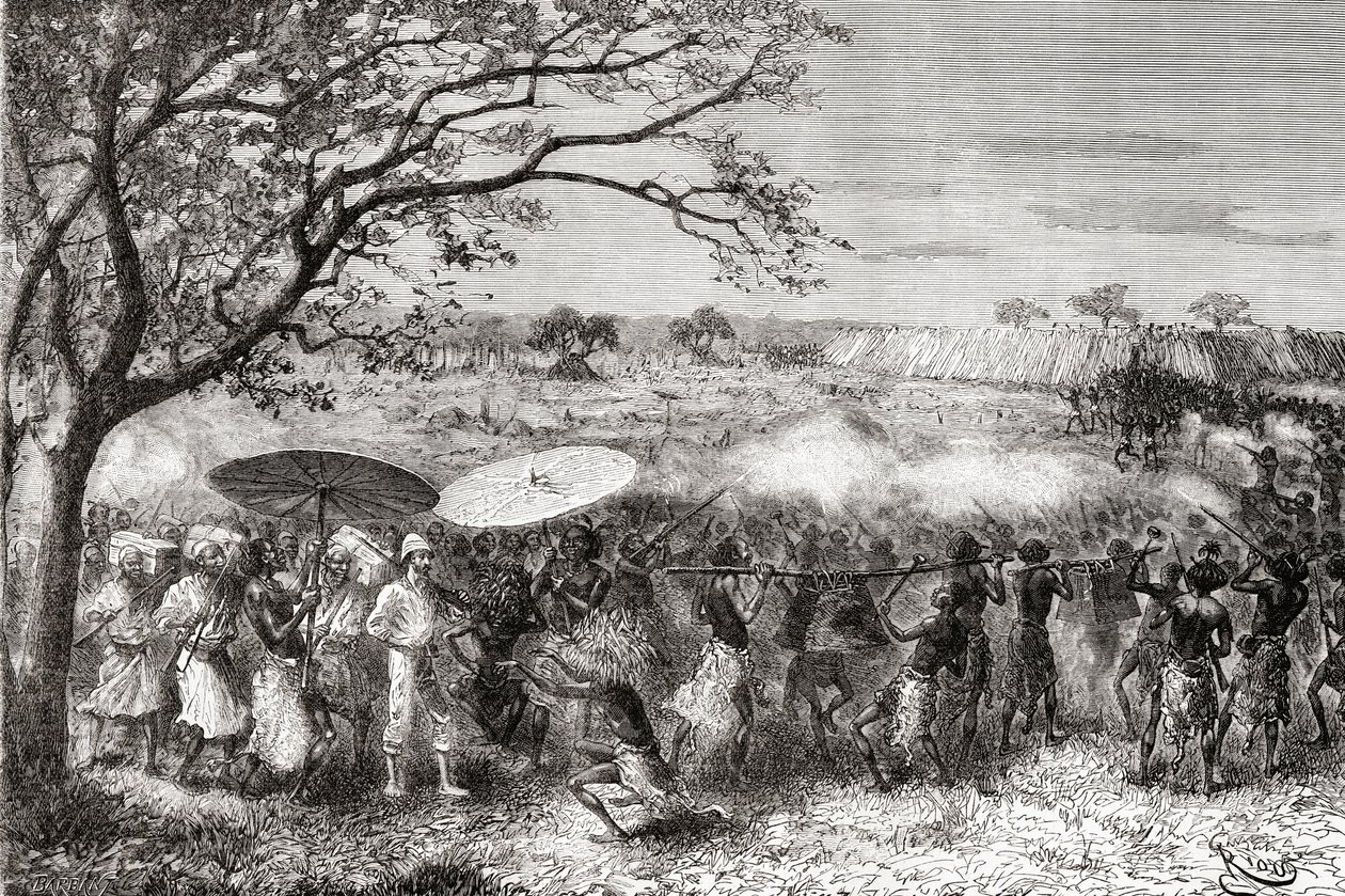 Bir Kongo kabilesi, kaşif Pietro Paolo Savorgnan di Brazza