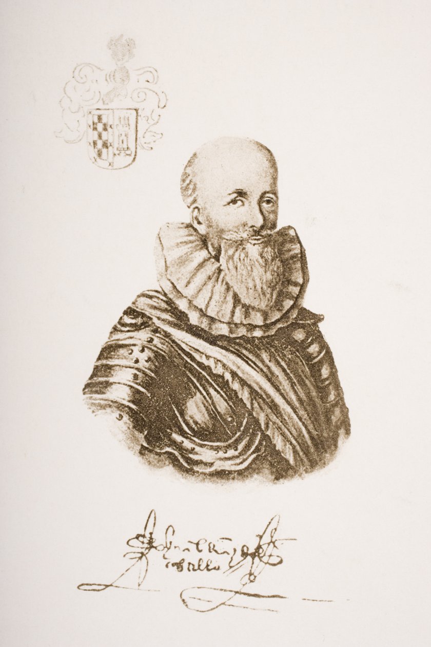 Bernal Diaz del Castillo (c.1492-1584)  by Spanish School