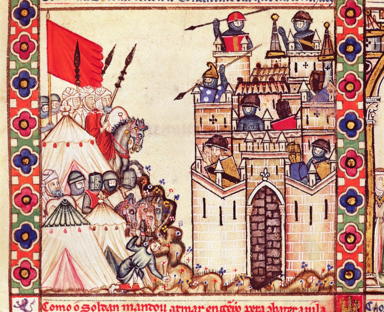 Alfonso X için Galacian dilinde yazılmış, Hristiyanların elindeki Konstantinopolis