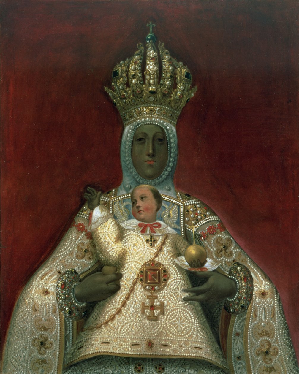 madonna ve çocuk by Spanish School