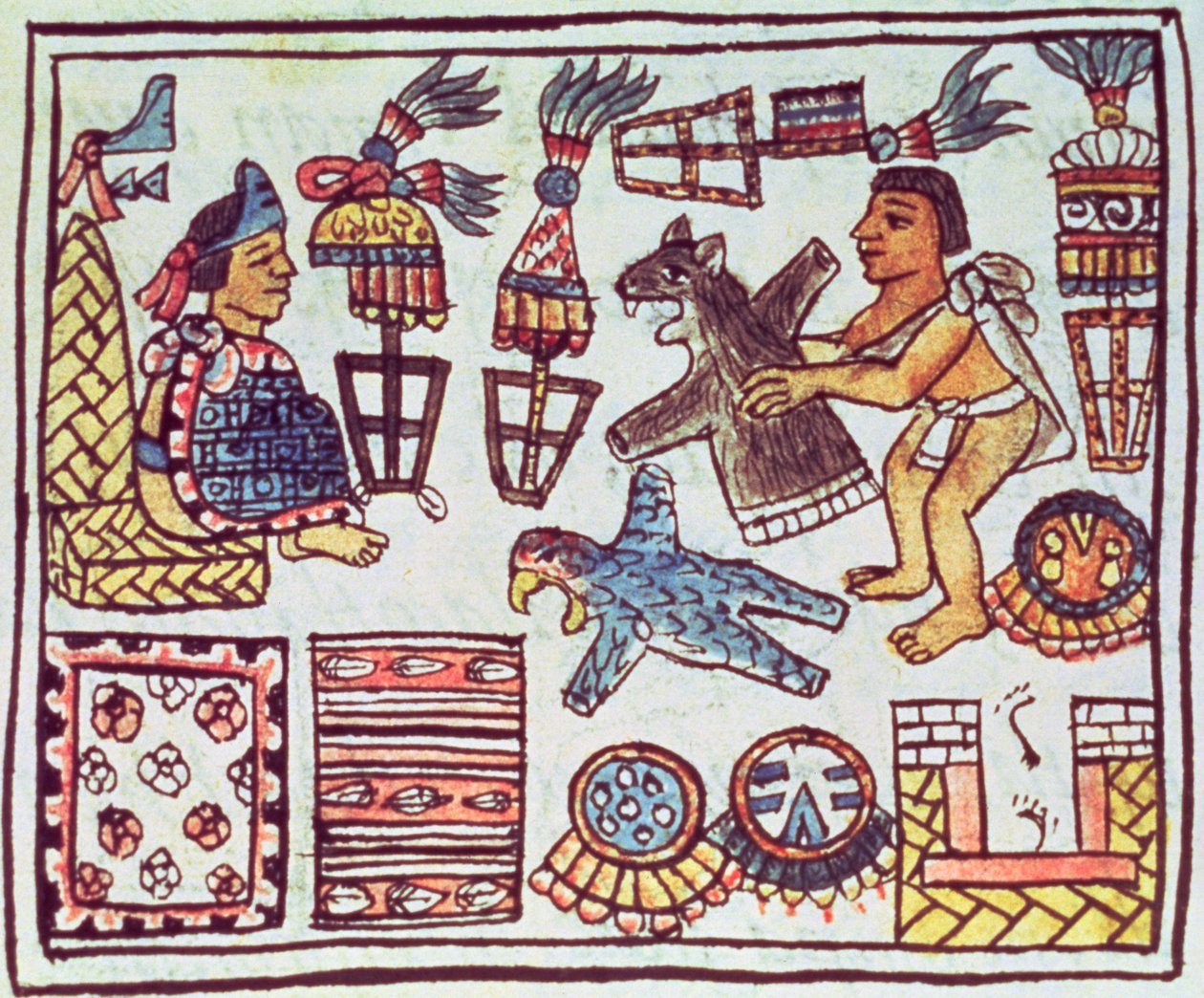 Bayan Palat. 218-220 Kitap IX Montezuma II (1466-1520), Bernardino de Sahagun