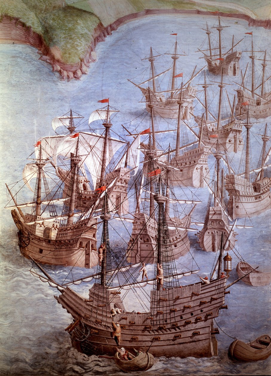 Terceira Adası Seferi, 1582 by Spanish School
