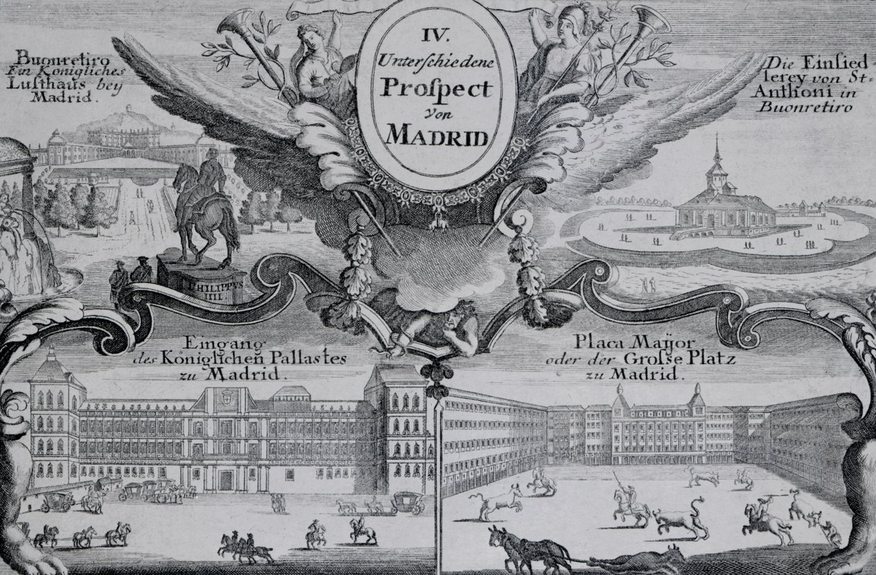 Madrid şehrinin görünümü by Spanish School