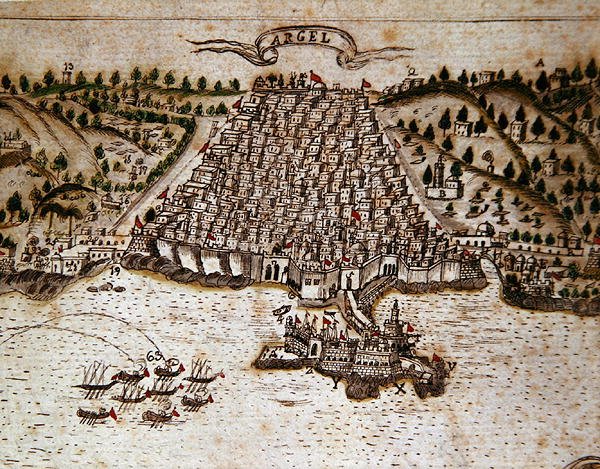 Cezayir (kalem ve mürekkep ve kağıt üzerine sulu boya) (268751 detayı) by Spanish School