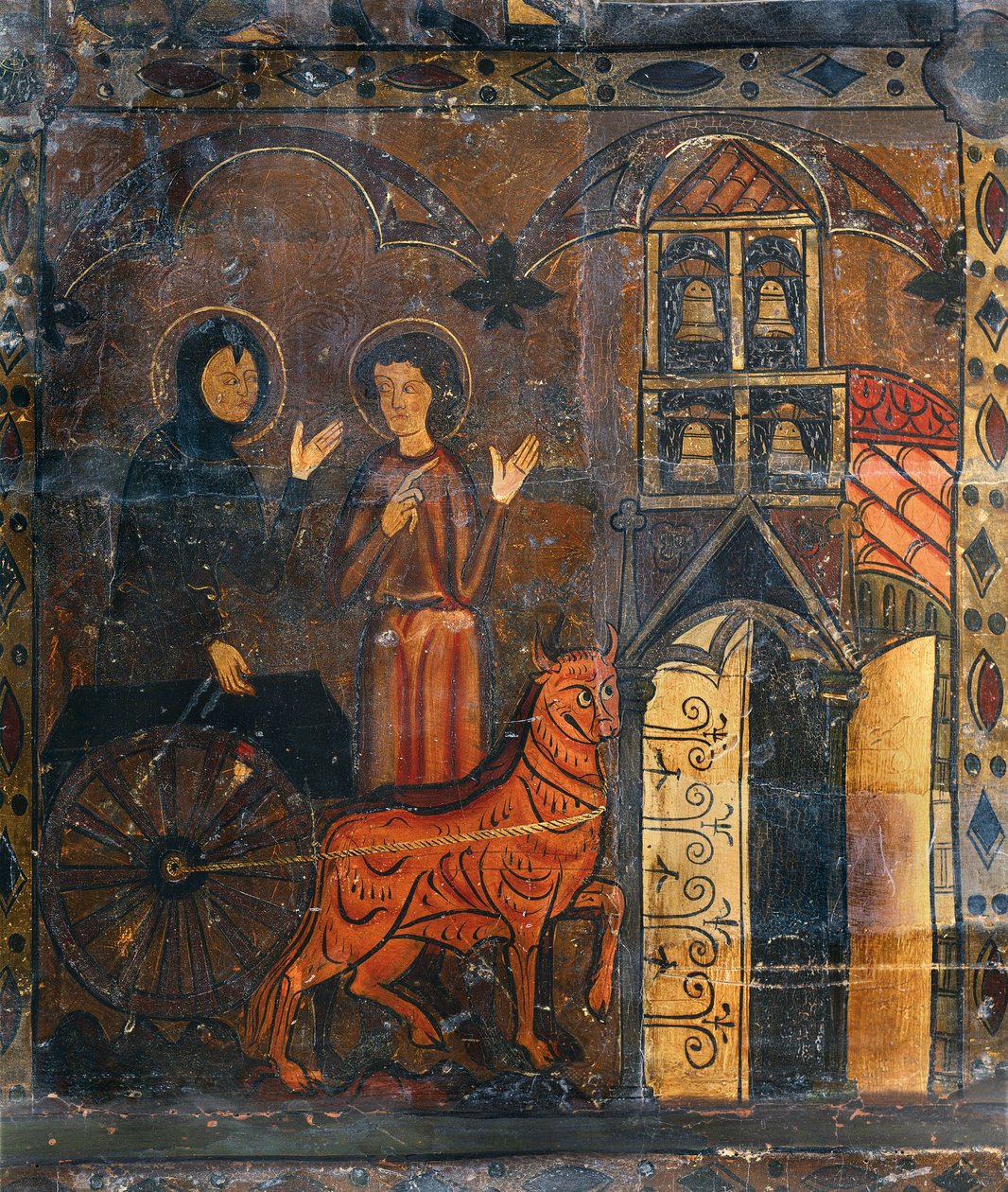 San Jaime de Frontanya Sunağı, detay, 13. yüzyılın sonu - 14. yüzyılın başı (ahşap üzerine tempera) by Spanish School