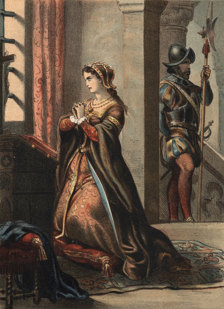 Boleynli Anne (Anna veya Ann Bolin ve Anne Bullen) by Spanish School