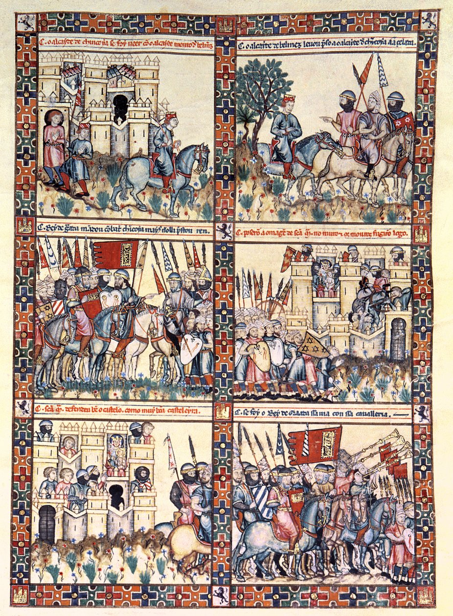 Cantiga 187, Bakire'nin mucizelerini anlatan 420 müzik bestesinden biri, Galiçyaca Alfonso X 'The Wise' (1221-84) için yazılmış (parşömen) by Spanish School