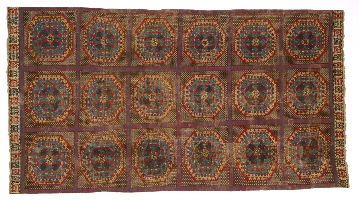 Türk Desenli Halı, c.1450-1500 (yün) by Spanish School