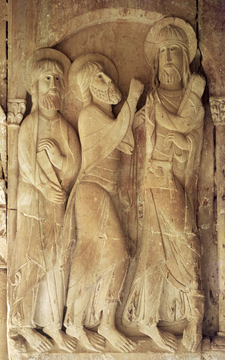 İsa ve Emmaus Hacıları by Spanish School