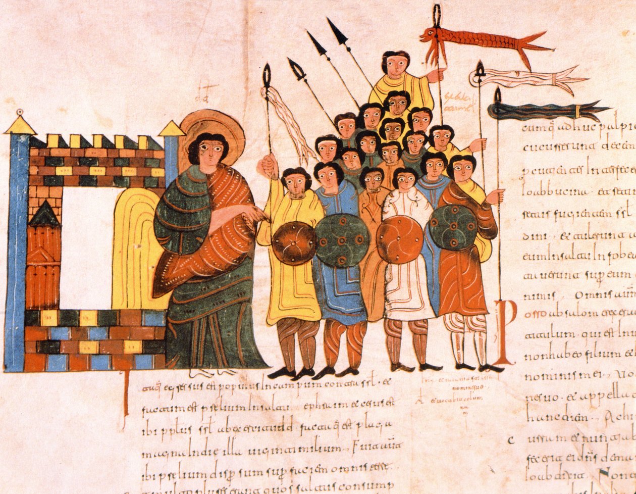Kral Davids ordusunun savaş için ayrılması, St. Isidores