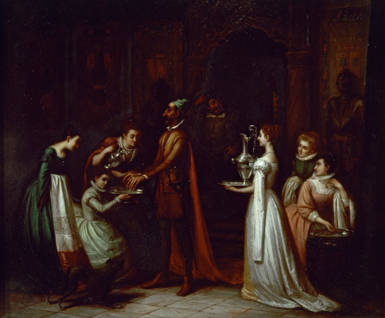 Düklerin evinde Don Kişot by Spanish School