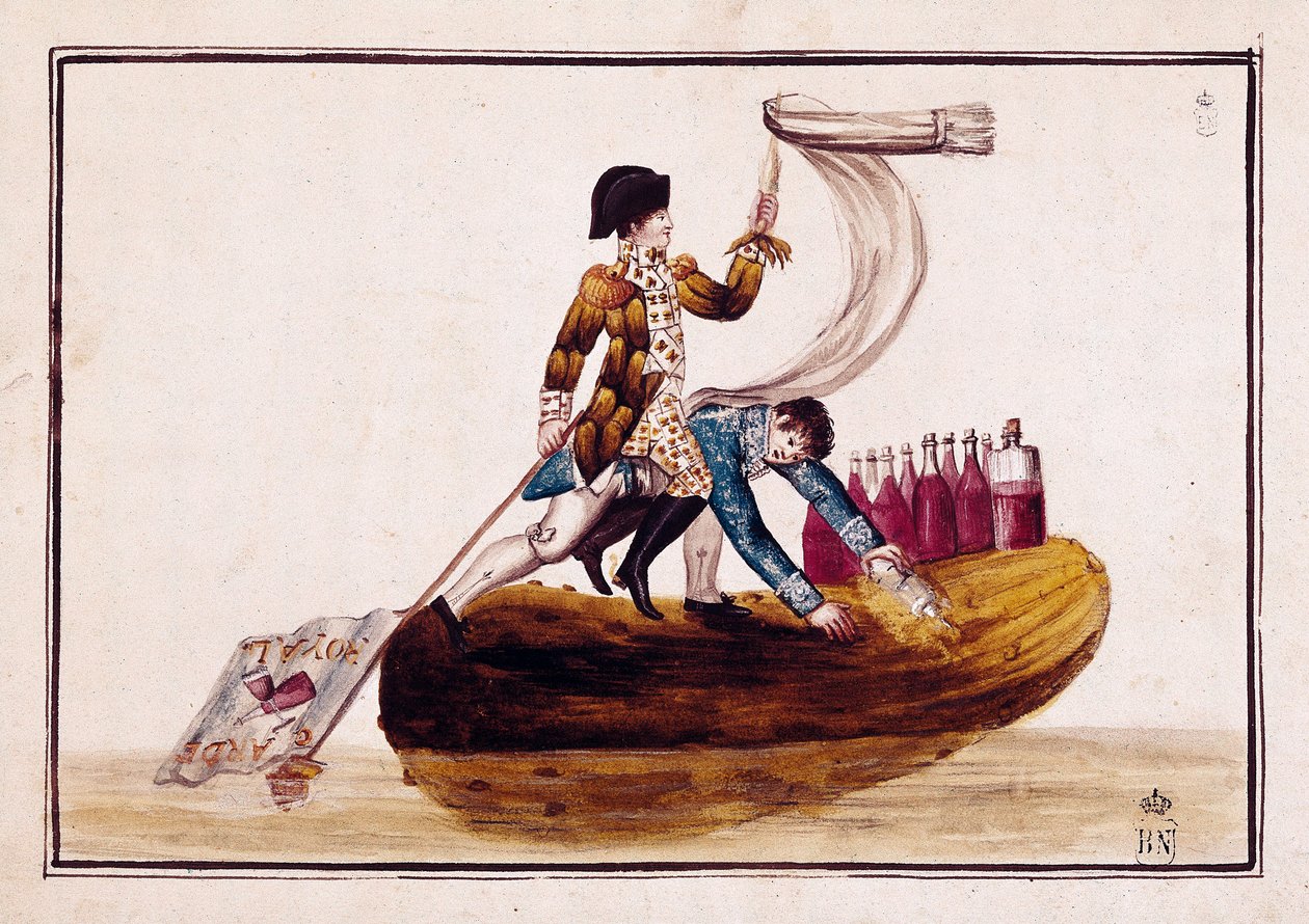 İspanya'da Vitoria'nın yenilmesinden sonra Joseph Bonaparte'ın (1768-1844) (turşu üzerinde) kovulması by Spanish School