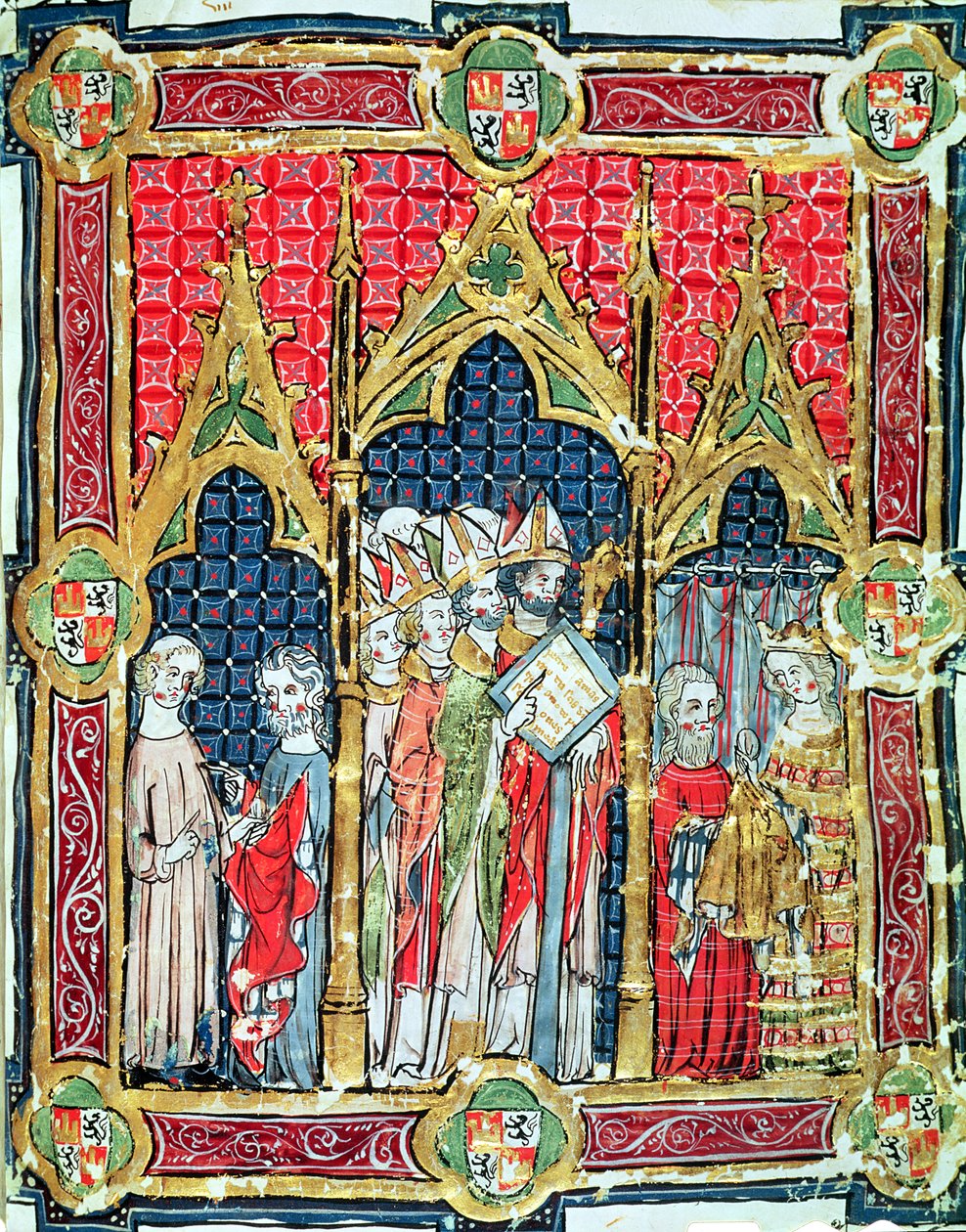 Fol.13r Aragon ve Kastilya Krallarının Taç Giymesi: Libro de los Testamentos