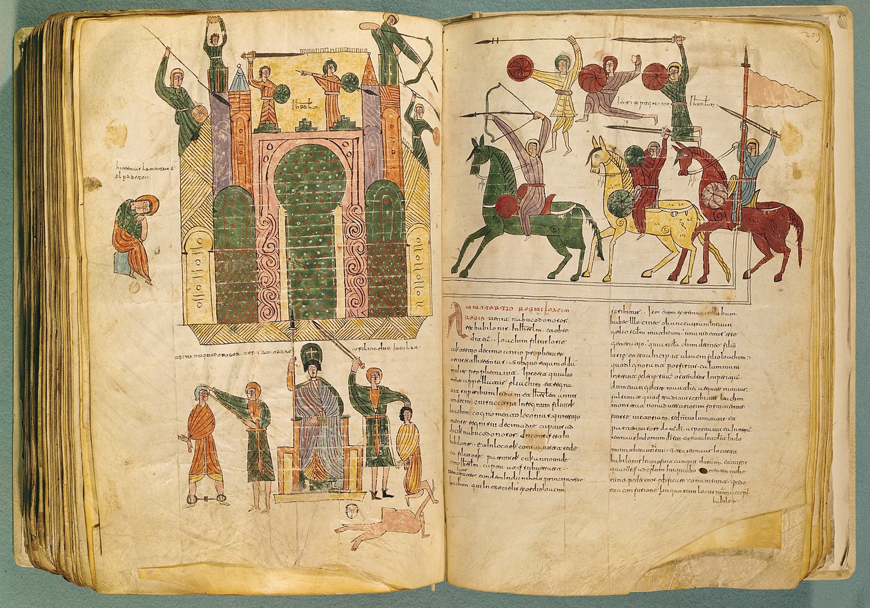 Fol.208 ve 209v Nebuchadnezzar tarafından Kudüs