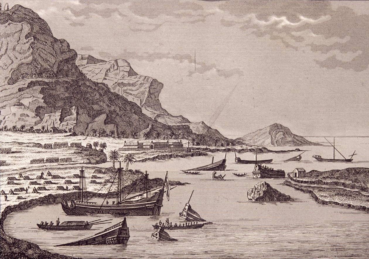 Hernan Cortes (1485-1547) gemilerinin batmasını emrediyor, Meksika, Temmuz 1519 by Spanish School