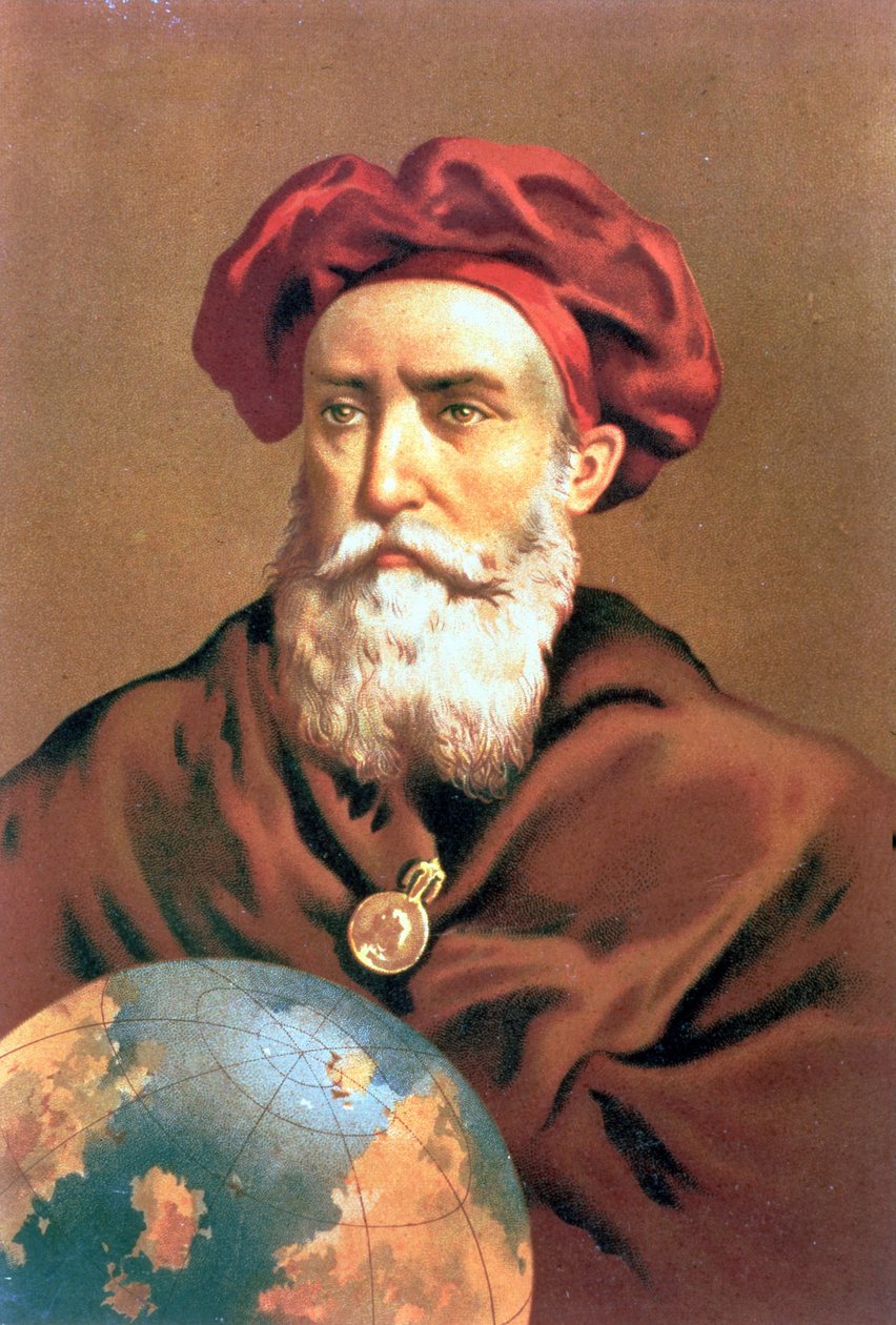 IND 123 0784502/2 Vasco da Gama (c.1469-1525) Portekizli denizci by Spanish School