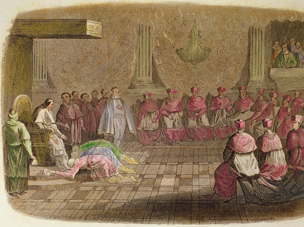 Japon büyükelçileri 1585'te Papa XIII. by Spanish School