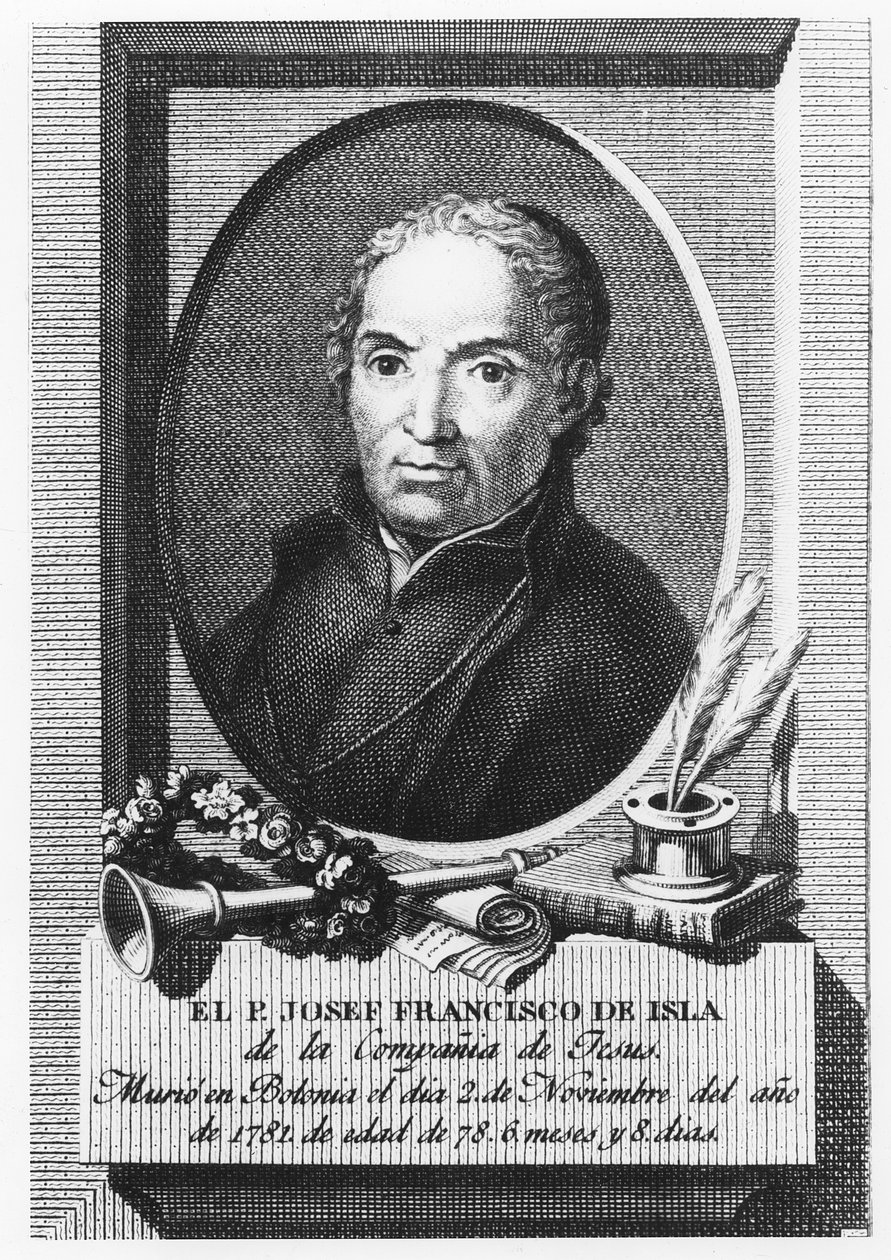 Jose Francisco de Isla (gravür) by Spanish School