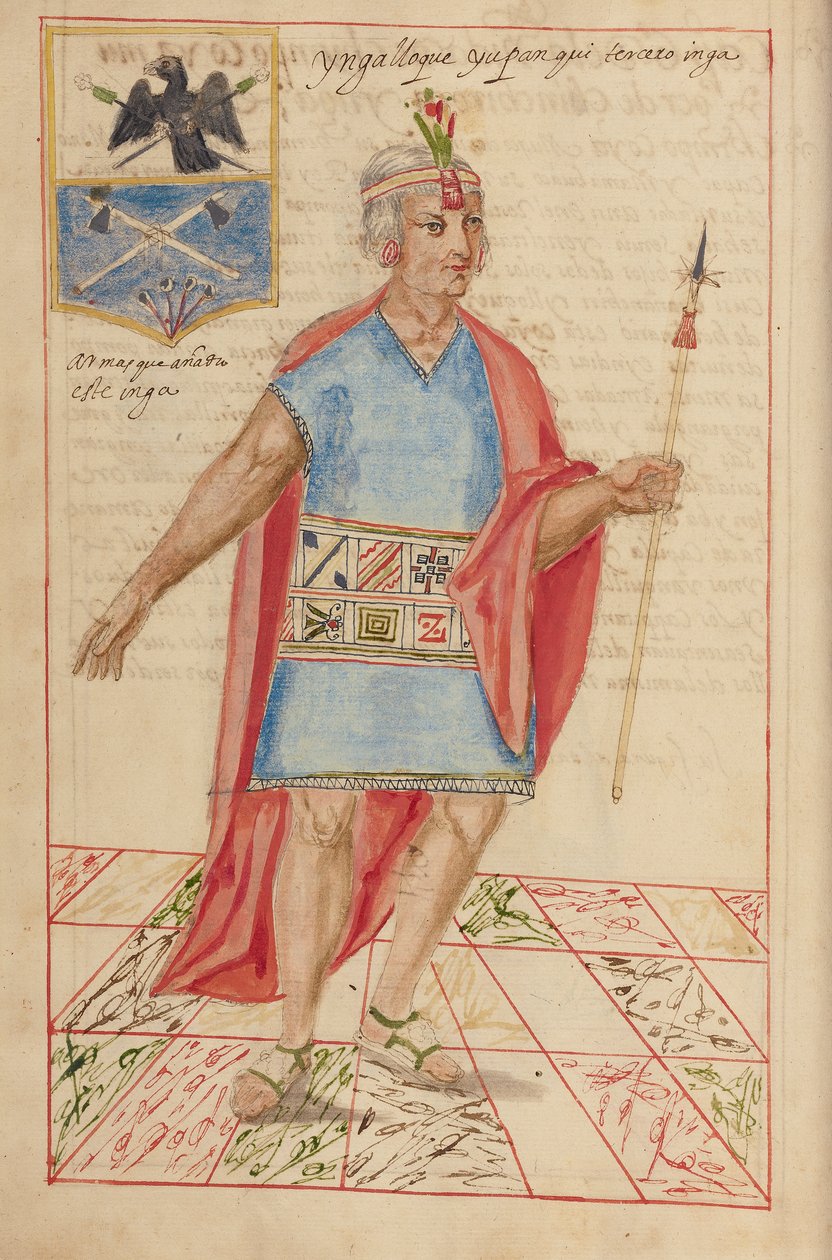 Lloque Yupanqui, 1616 (el yazması) by Spanish School
