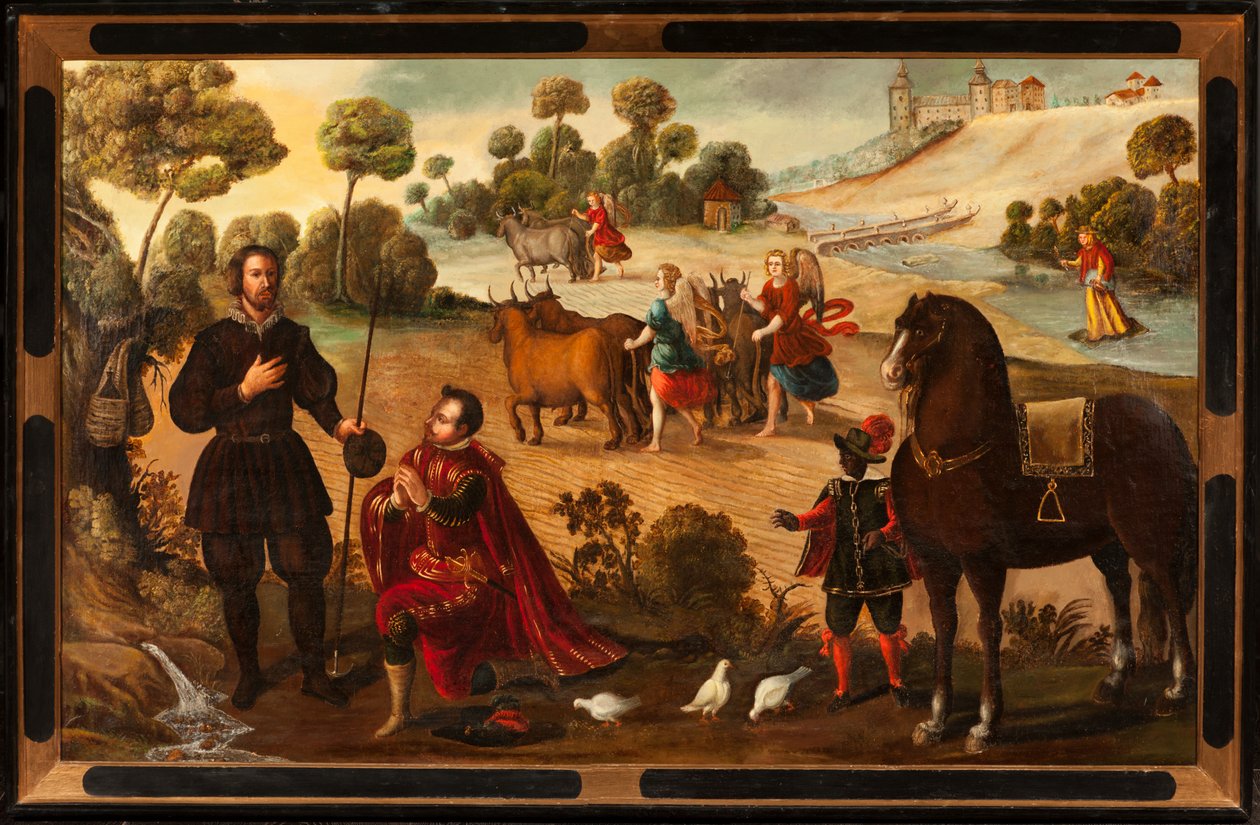 Aziz Isidore Mucizeleri, yakl. 1622 (resim) by Spanish School