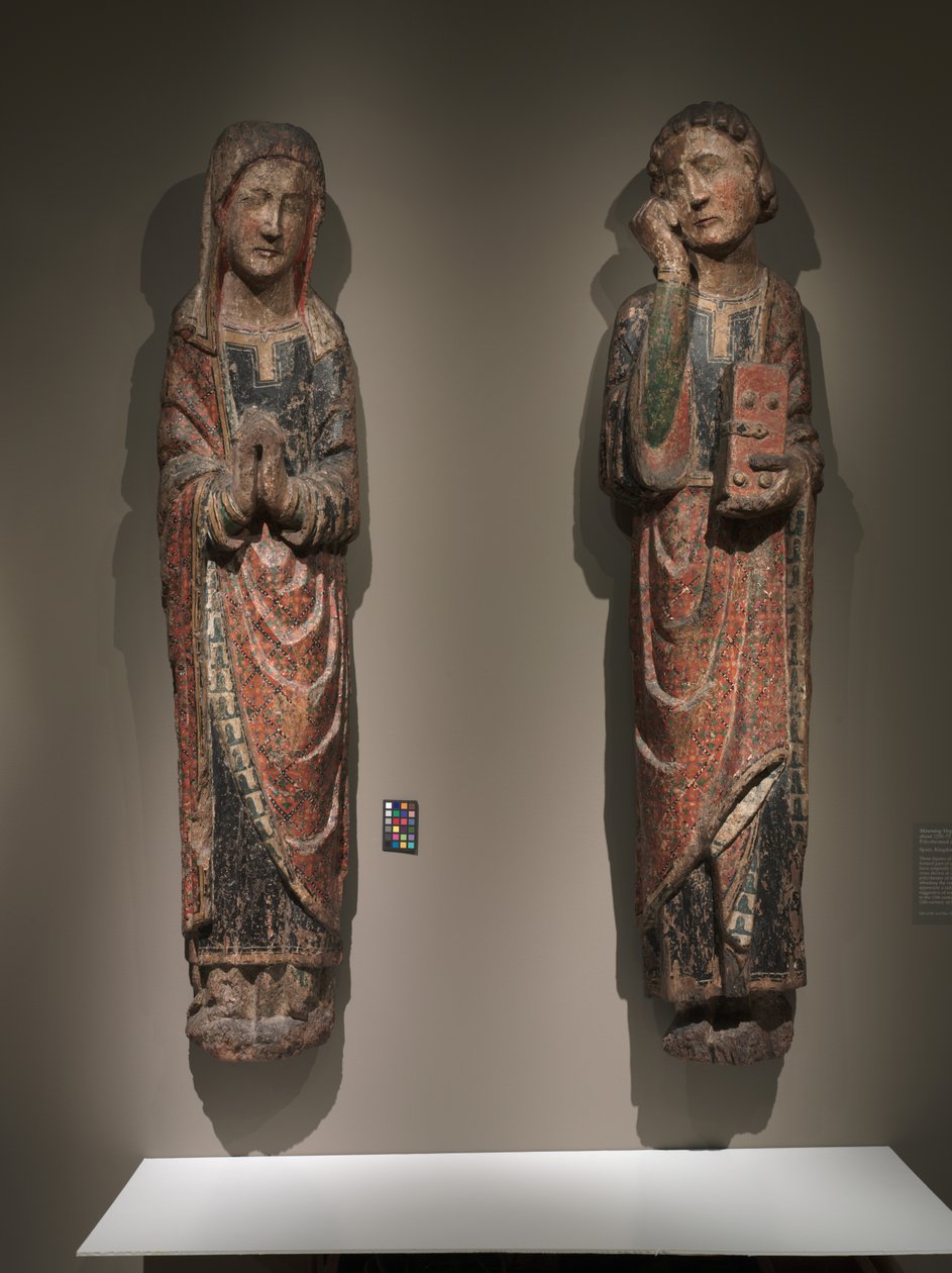 Yaslı Aziz John ve Yaslı Bakire, Kastilya ve Leon Krallığı, c.1250-1275 by Spanish School