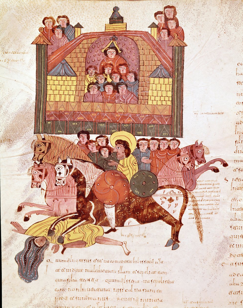 Mozarabik İncil sayfası: Kraliçe Jezebel