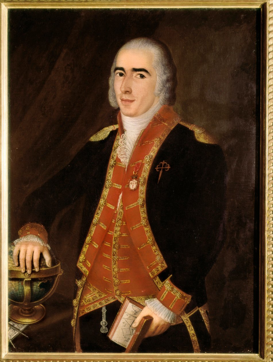 Francisco ALSEDO BUSTAMANTE (1758-1805), denizci ve İspanyol ordusunun portresi. İspanyol okulunun isimsiz tablosu. Madrid, Deniz Müzesi. by Spanish School