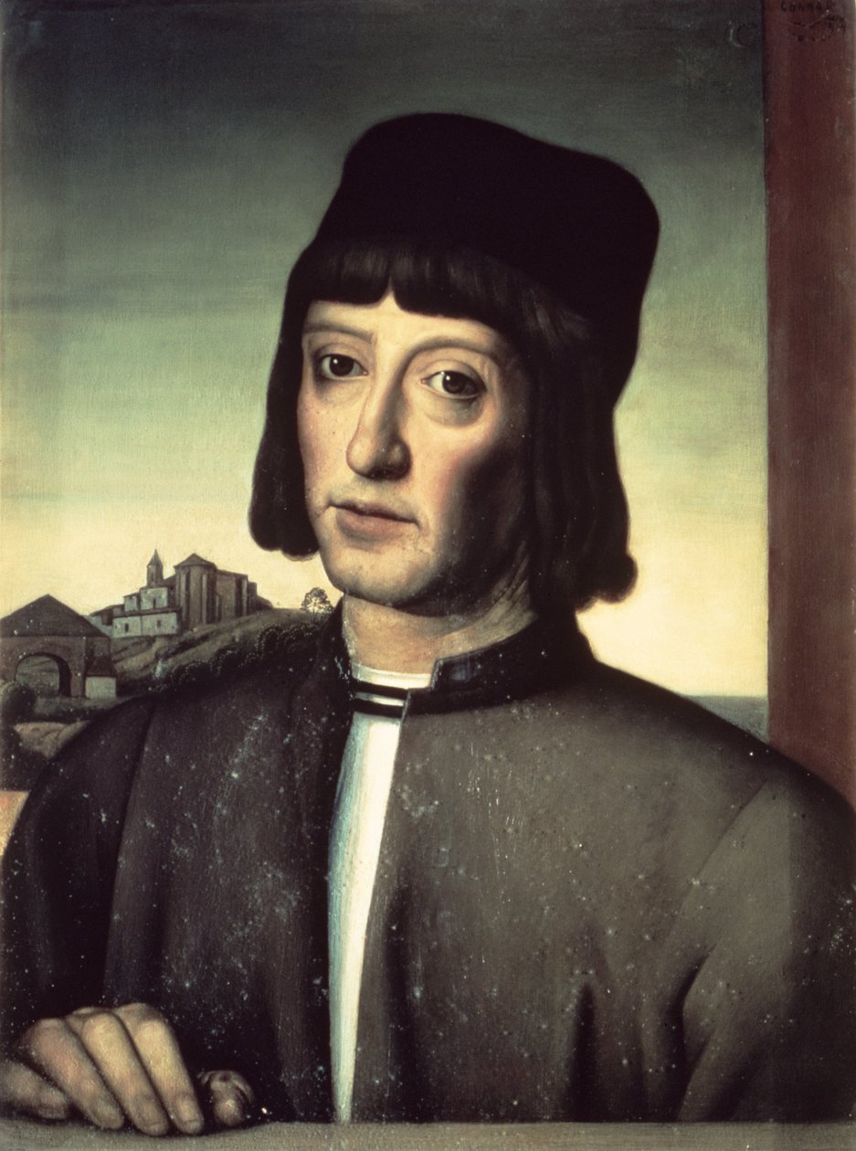 Martin Alonzo Pinzon'un Portresi (d.1493) by Spanish School