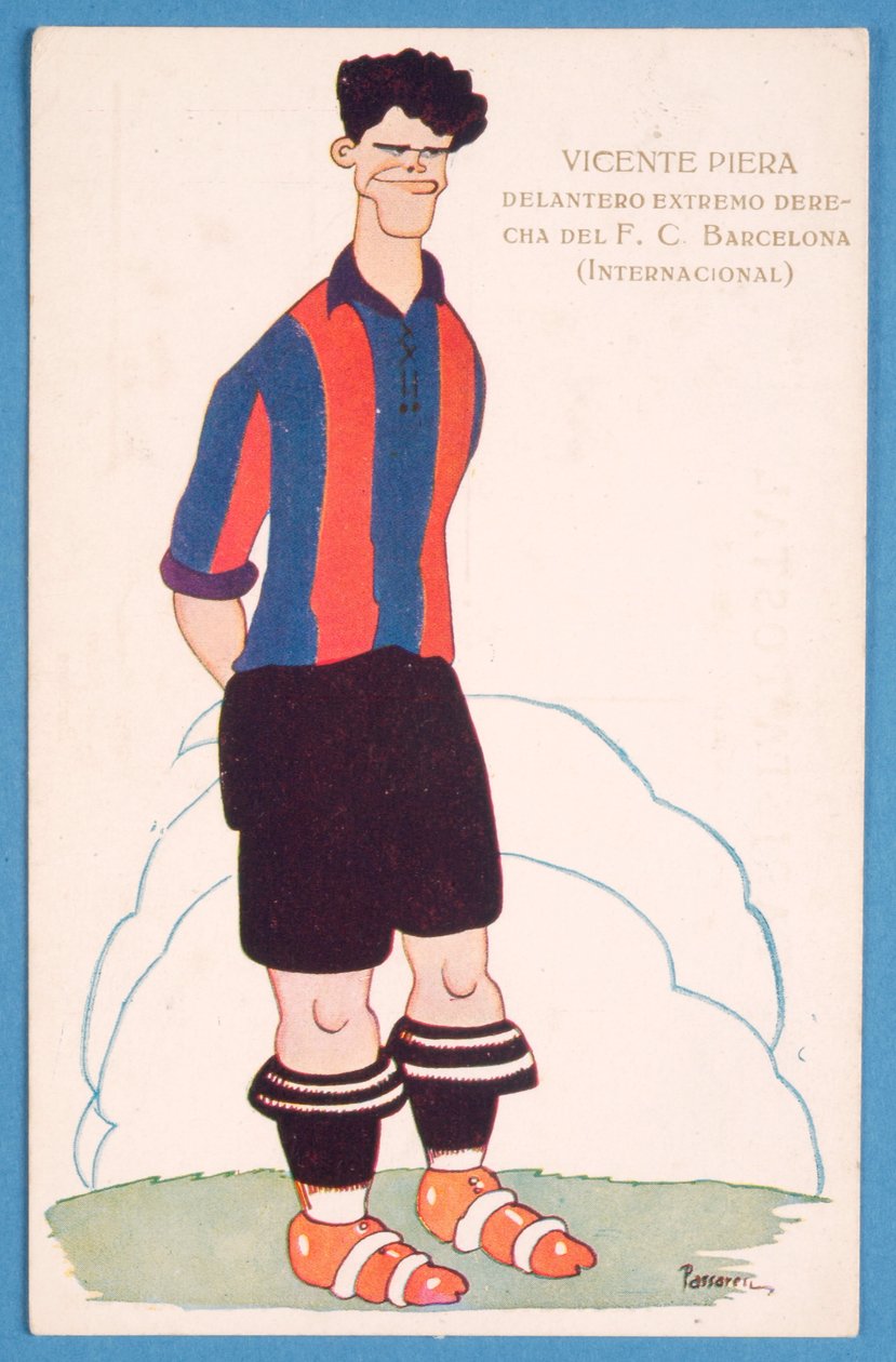 İspanyol futbolcu Vicente Piera Barcelona