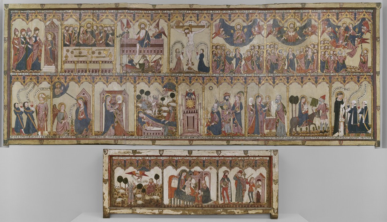 Retable ve Frontal of the Life of the Christ and Virgin, Ayala Altarpiece by Spanish School