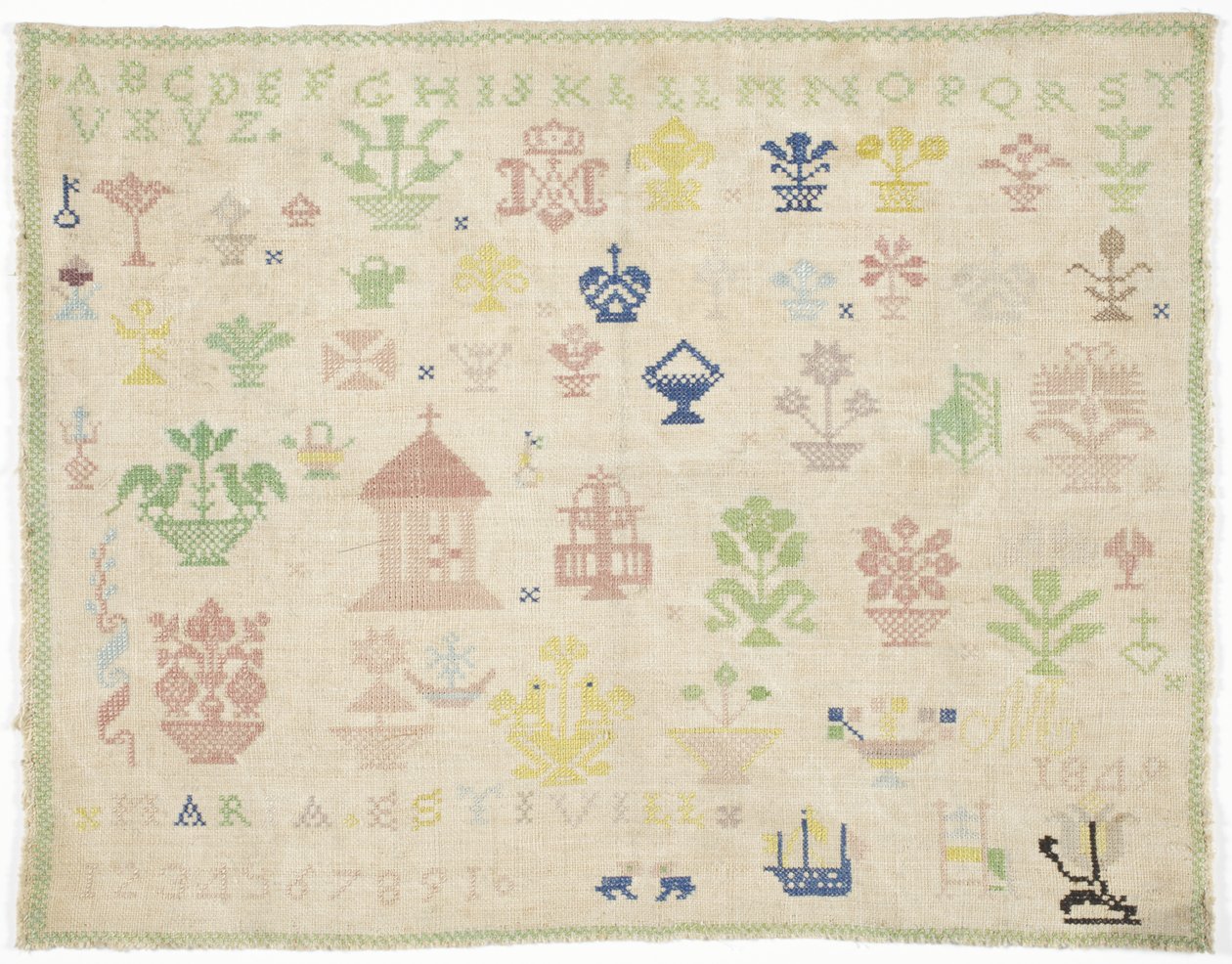 Örnekleyici (ipek, keten) by Spanish School