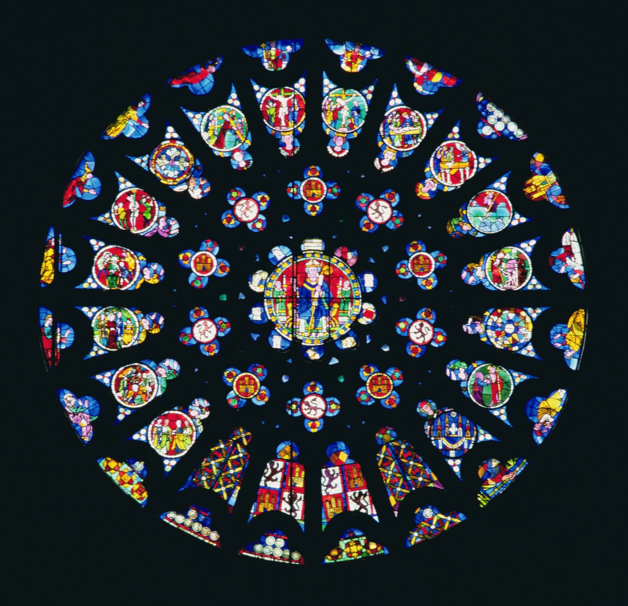 Güney gül penceresi, c.1280 by Spanish School