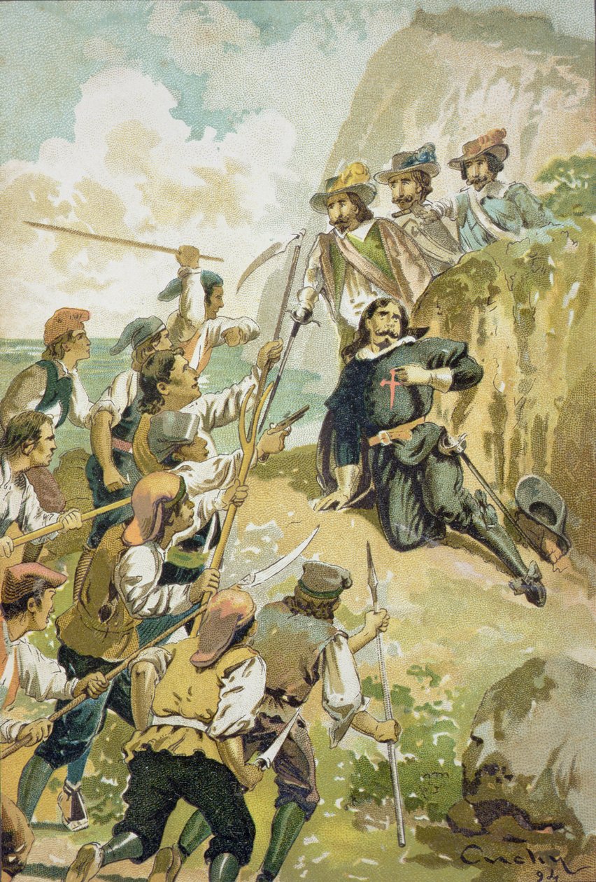 The Bloody Corpus, 1894 (renkli taş) by Spanish School