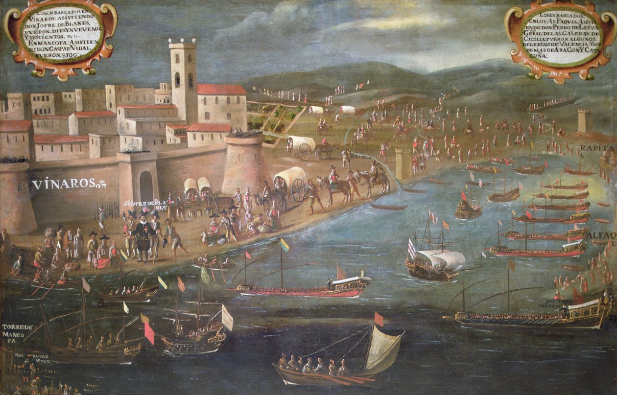 Moors'un Sınırdışı Edilmesi (tuval üzerine yağlı boya) by Spanish School