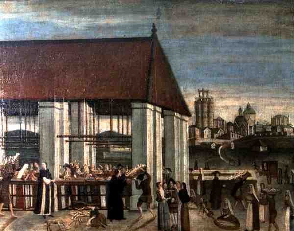 Balık Pazarı (tuval üzerine yağlı boya) (detay) by Spanish School