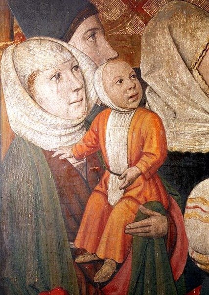 Sarria Parish'ten dönemin kişiliklerini betimleyen St. Vincent Altarpiece by Spanish School