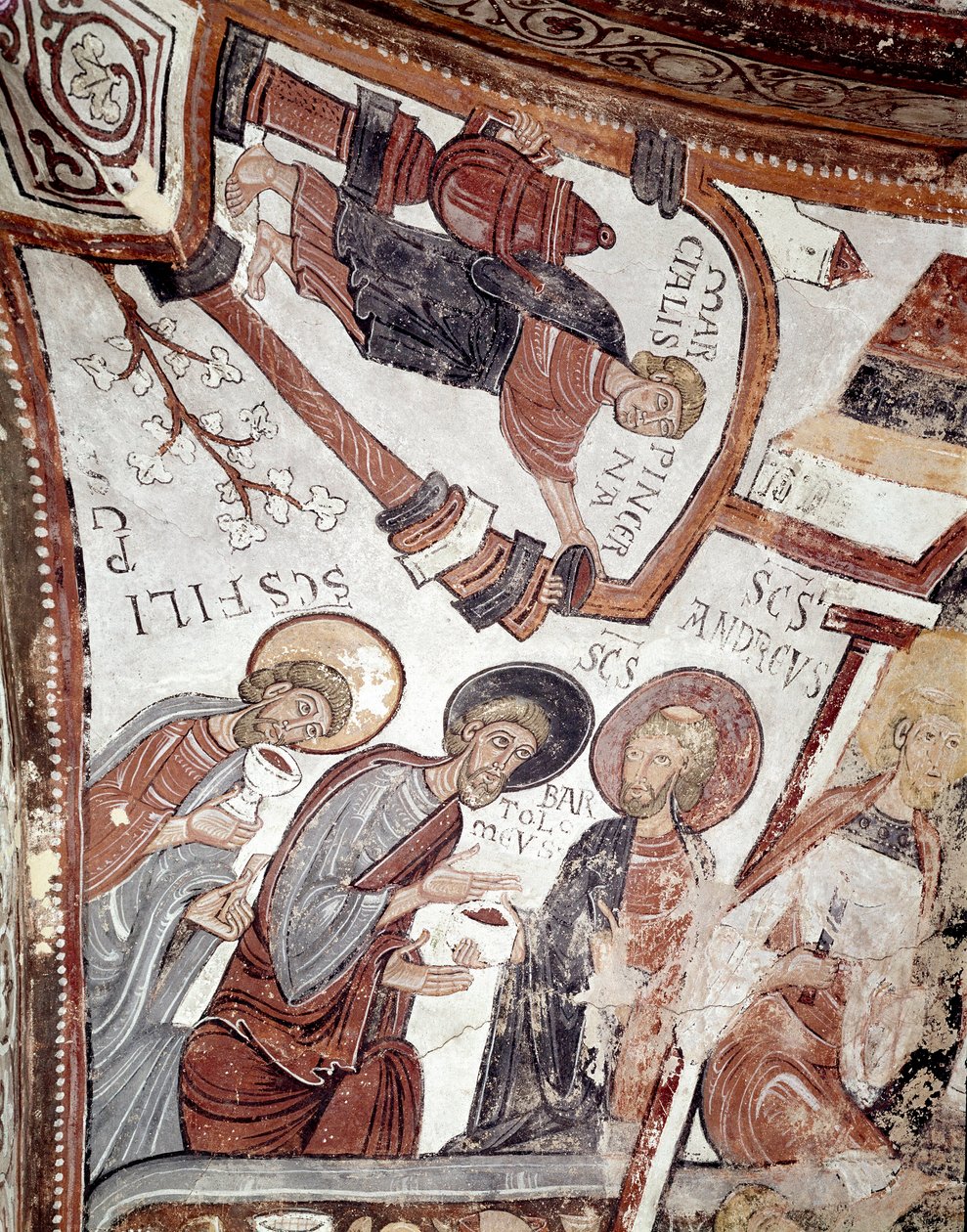 Ayların döngüsü: Bir hizmetçi havarilere bir içki sunar (Aziz Andre, Aziz Barthelemy ve Aziz Philip). San Isidoro