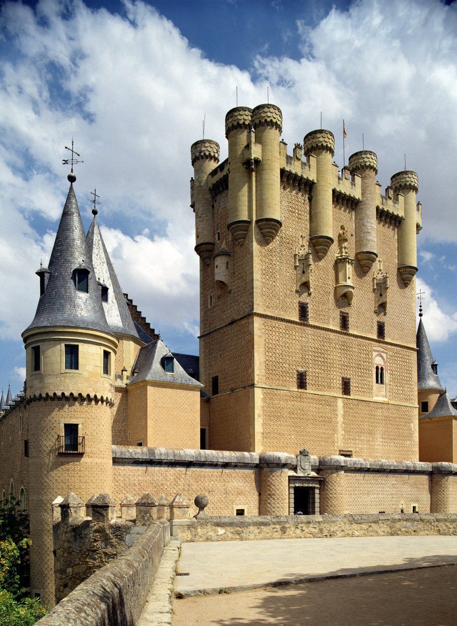 kuzey doğudan Alcazar girişinin Görüntüle, by Spanish School