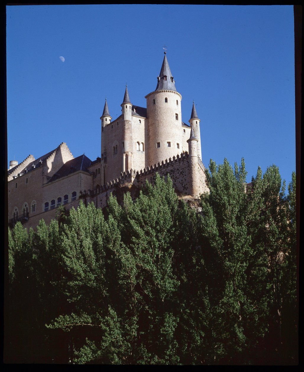 Alcazar'ın görünümü by Spanish School