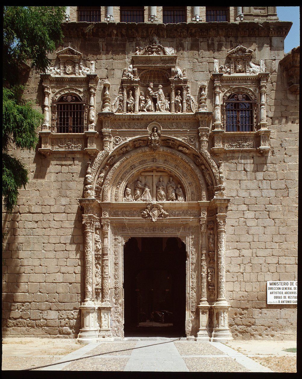 Plateresque kapısının görünümü by Spanish School
