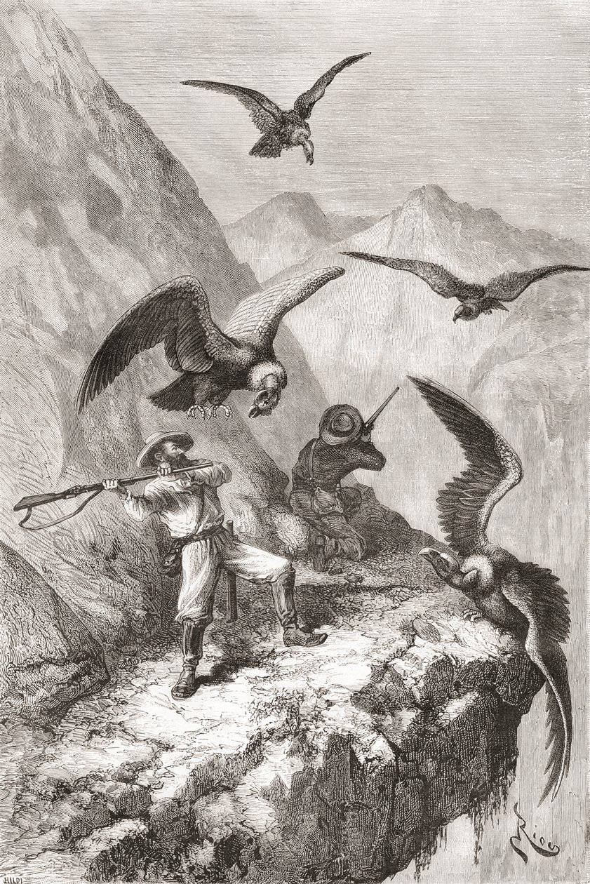 Édouard François André ve arkadaşı Ekvador, Pichincha Eyaleti, Calacali yakınlarında, 1875-76