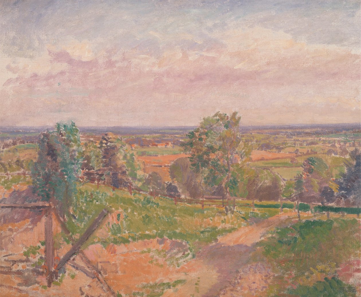 Yorkshire'da Geniş Bir Manzara by Spencer Frederick Gore