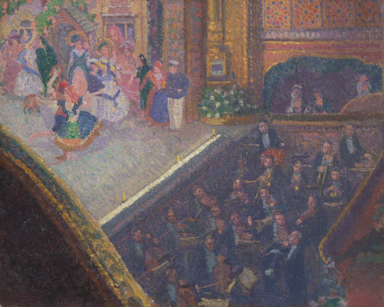 "On the Sands" bale sahnesi by Spencer Frederick Gore