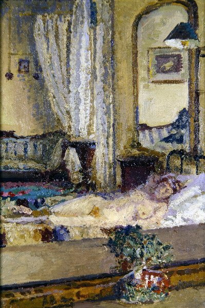 Camden Town Interior (tuval üzerine yağlı boya) by Spencer Frederick Gore